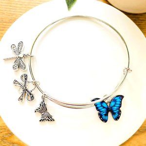 Blue Butterfly Bangle